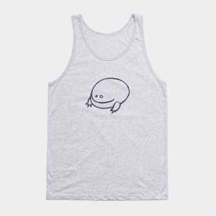 It is Wednesday my dudes. Funny, minimal Frog design in dark line Tank Top